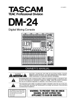 Tascam DM-24 - Owners Manual